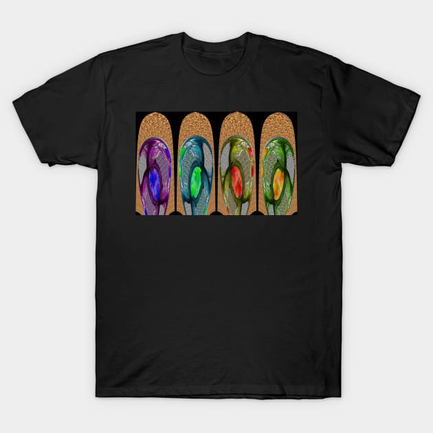 Abstract Digital Paddles T-Shirt by ninasilver